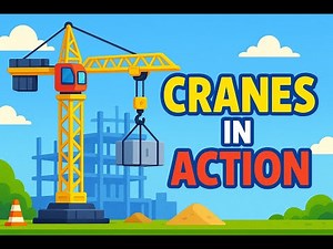 Cranes in Action 🏗️ Learn About Big Construction Cranes for Kids!