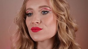 Beautiful Blonde Woman Red Lipstick Blowing Stock Footage Video (100% Royalty-free) 3488764481 | Shutterstock