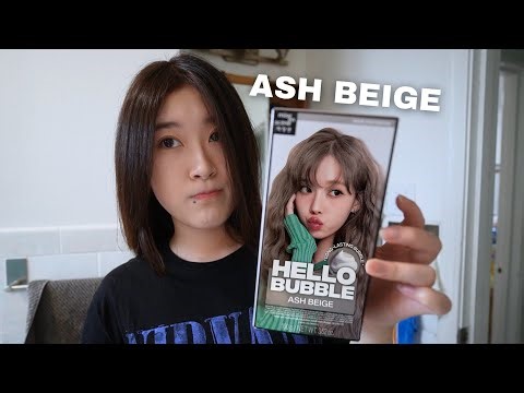 Hair Transformation | Hello Bubble Ash Beige Foam Dye, hair cut