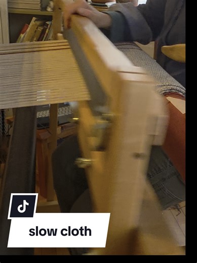 I'm weaving cloth today for making aprons another day. #weaversoftiktok #avl #weaving #handwoven #slowfashion