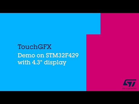 TouchGFX Demo on STM32F429 with 4.3 display