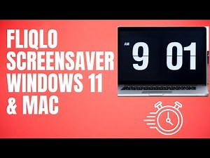 Fliqlo Clock Screen Saver Download and Use