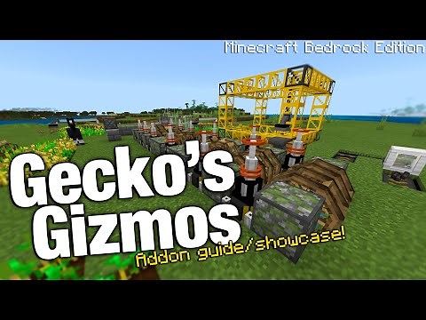"Gecko's Gizmos" Brand NEW Minecraft Bedrock Edition Automation Addon! [Guide/Showcase]