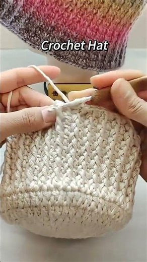 Amazing crochet hat for summer easy to make for beginners #crochetpattern #beaniehat #crochetsweater