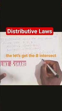 Distributive Law of Sets Explained