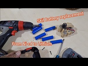 Skil battery replacement from Ni-cd to lithium battery