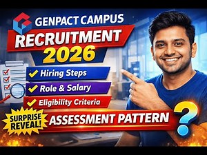 Genpact Campus Recruitment Process 2026 #placementcourse #sumitstechedge #jobinterview