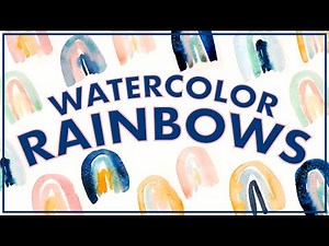 How to Paint Cute Rainbows with Watercolor!