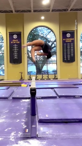 From elite to college gymnastics 🤸🏾‍♀️