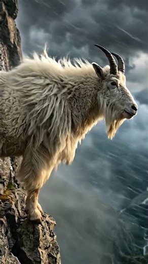 He’s Not Afraid of Death… ⚠️🐐 #shorts #animalfacts