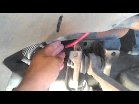 Replace battery cable of 98 Ford F-150. (incorrect way BUT WILL WORK)