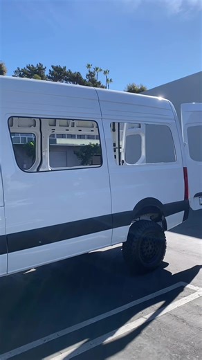 Sprinter Van 144 Windows cut out, Flare Space Capsule and MaxxAir Fan.