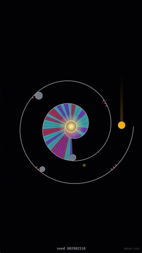 Will the ball reach the centre? Satisfying Spiral and Simulation #oddlysatisfying #simulation #asmr