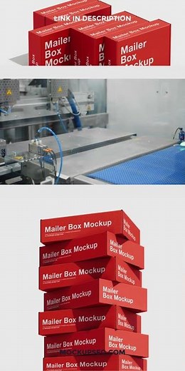 Free Cardboard Boxes Stack Mockup PSD, 6 Angles