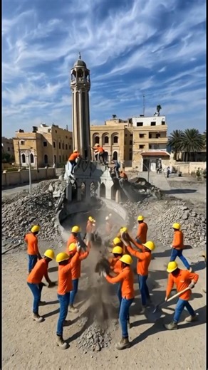 Mosque Reborn in Gaza | Faith Stronger Than Ruins #islamicshorts