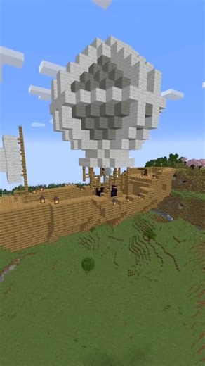 minecraft steampunk fantasy airship #minecraft