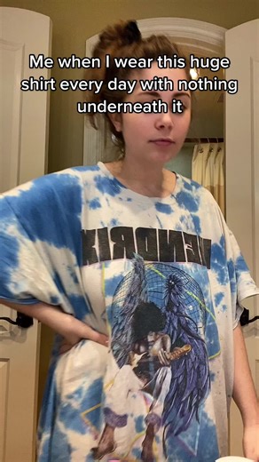 Girl in Oversized Shirt with Nothing Underneath Funny Moment