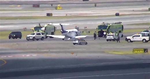 Substantial delays at Newark Airport after small plane goes off runway