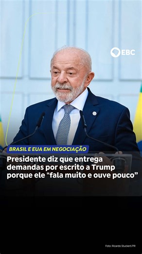 BRASIL E EUA EM NEGOCIAÇÃO | Em coletiva de imprensa após reunião do G7 na França, nesta quarta-feira (17), o presidente da República, Luiz Inácio Lula da Silva, comentou sobre a imposição das novas tarifas unilaterais dos Estados Unidos e as avaliou como um ato “desaforado” do presidente Donald Trump, uma vez que os dois países estão com negociações em andamento. O presidente brasileiro explicou que não solicitou um novo encontro bilateral com o presidente estadunidense porque as equipes técnic