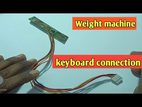Weight machine keyboard connection