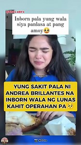 Ang hirap siguro yung wala kana pang amoy wala din panlasa #AndreaBrillantes #reelsviralシ #reelsfypシ disclaimer: "No copyright infringement intended. I do not own the music or the video in this content. All rights belong to their rightful owners. This is for content purposes only." | Tita's Vlogs