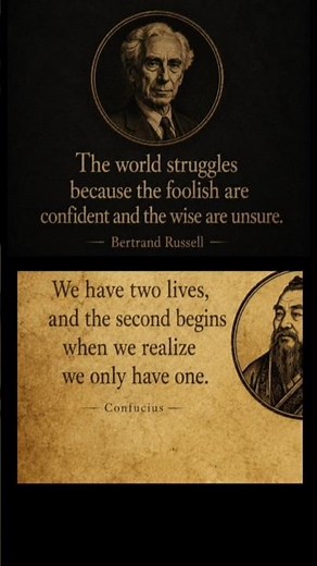 Bertrand Russell and Confucius quotes