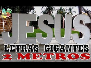 Como hacer letras gigantes