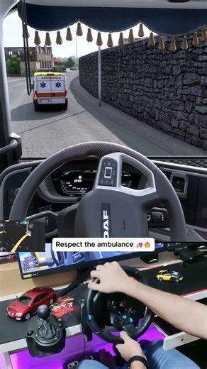 Respect the ambulance 🚑🔥Truck Driving 😱 #est2 #shorts #trucksimulator
