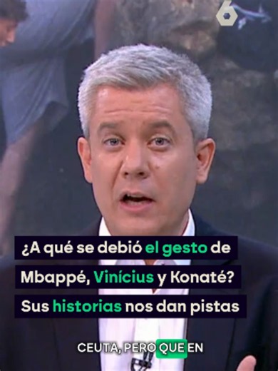 👉 Sigue coleando la polémica por el gesto de los tres jugadores del Real Madrid (Mbappé, Vinícius y Konaté) que evitaron mostrar el mensaje de apoyo a Ceuta impreso en las camisetas que vistieron junto a sus compañeros antes del encuentro en Elche. Sus historias personales pueden darnos una pista de por qué tomaron esa decisión. #RealMadrid #Mbappé #ViniJr Puedes ampliar la información en laSexta.com 📲 Añade laSexta como tu medio de referencia en Google desde el enlace de nuestra bio para esta