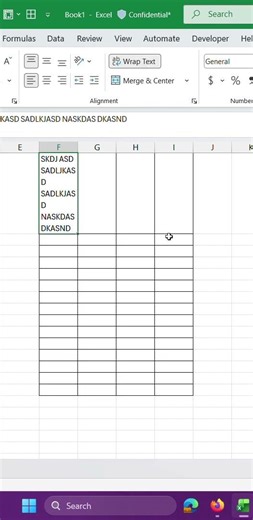 Wrap Text in EXCEL