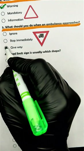 RTO Driving Test Quiz | 90% Fail ❌ #english #drivingexam #viral #reels #education #quiz #challenge