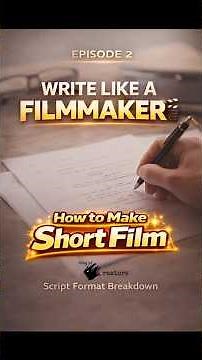 How to Write a Short Film Script Like a Filmmaker 🎬 | Script Format Explained (Episode 2) #shortfilm