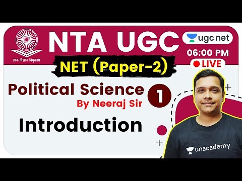 NTA UGC NET 2020 (Paper-2) | Political Science by Neeraj Sir | Introduction