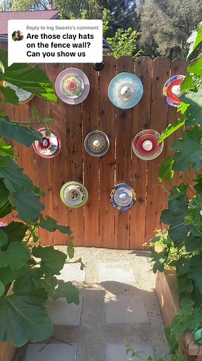 Unique Garden Decor Ideas with Hanging Plates and Solar Lights
