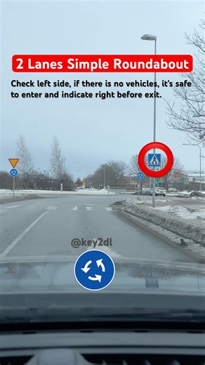 roundabout driving sweden! 🇸🇪 !roundabout driving rules | roundabout driving test | key2dl