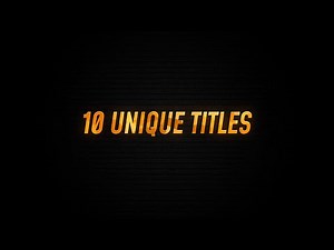 10 Unique Titles Templates for After Effects - Free Download