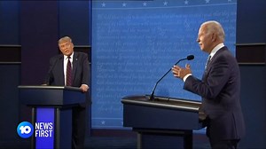 The US Presidential candidates have squared off in an extraordinary first debate that quickly descended into chaos. | 10 News