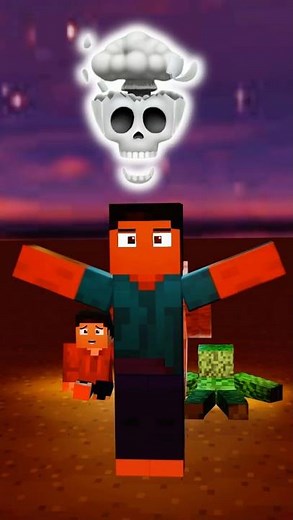 minecraft Steve And Mikey & JJ Running Away From Nucleeper! #minecraft #minecraftanimation