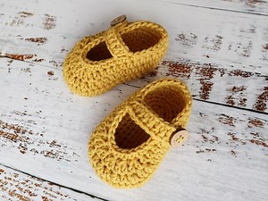 Crochet Baby Shoes - Adorecrea.com