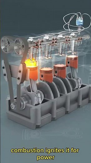 🛠️ How does a car engine work? #mechanism #engine #shorts