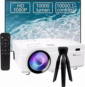 Projector Full HD 1080P Beamer 10000 Lumens Projector Support 4K Video ÖZEN SAAT | eBay