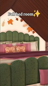 Fall bedroom in Bloxburg 🍂🛏️