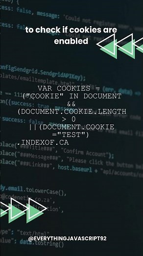 “Check if Cookies are Enabled in JavaScript 🍪 | JS Quick Tip #Shorts”