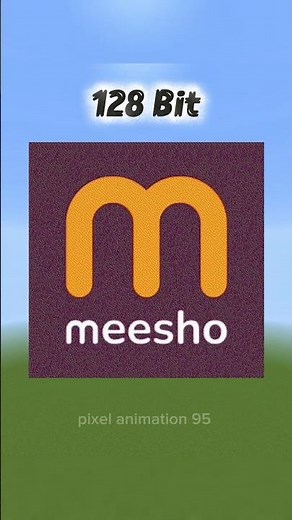 Minecraft 1-Bit to 128-Bit Pixel Art 14🔥 #LogoDesign #GamingLogo #Shorts #LogoEditing #jaishreeram