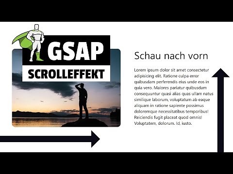 JavaScript Scroll Animation Tutorial Deutsch (GSAP)
