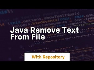 java remove text from file