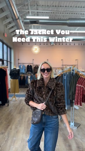 This faux leopard fur jacket came just in time for these expected chiller temps ✨ Wear it causal or dress it up for holiday events— it’s the cutest statement piece! #mnboutique #plymouthmn #mnwinterstyle #winteroutfitideas #staplepiece | Urban Eve Medina