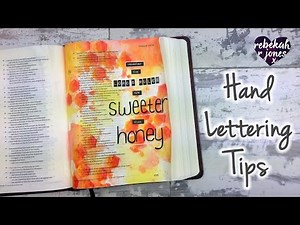 Hand Lettering Tips - Bible Art Journaling Challenge Lesson 44