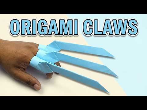 WOLVERINE CLAWS ORIGAMI | EASY PAPER CRAFT TUTORIAL