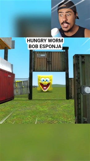 The Hungry Worm SpongeBob appeared at the gate of the secure base!! #garrysmod